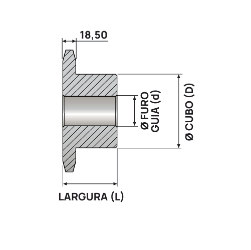 Engrenagem Simples DIN 20 32Z