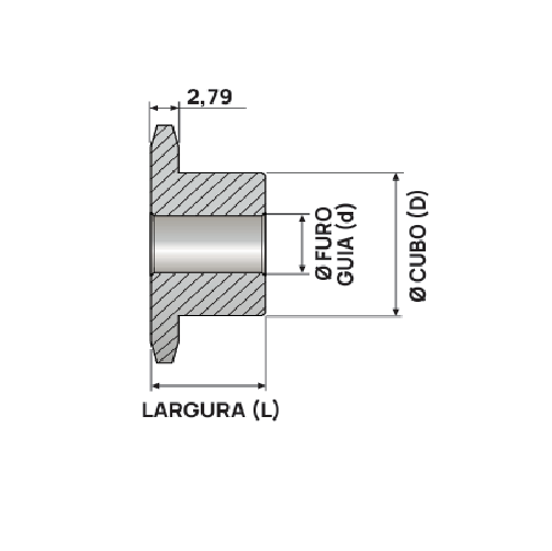 Engrenagem Simples ASA 25 32Z