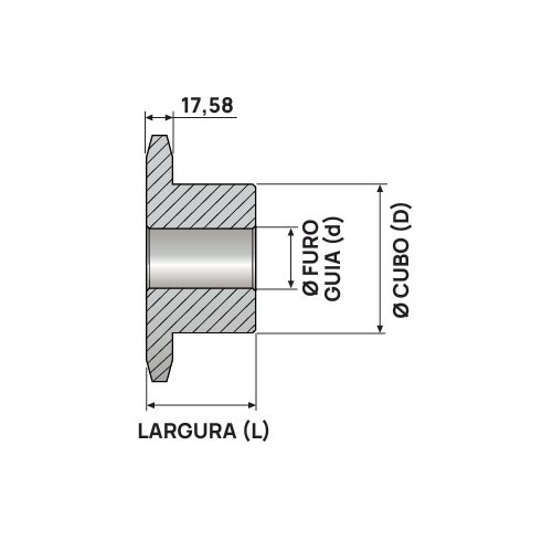 Engrenagem Simples ASA 100 32Z
