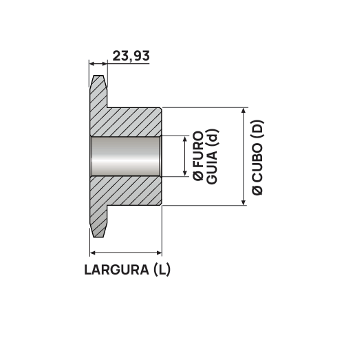 Engrenagem Simples ASA 140 17Z