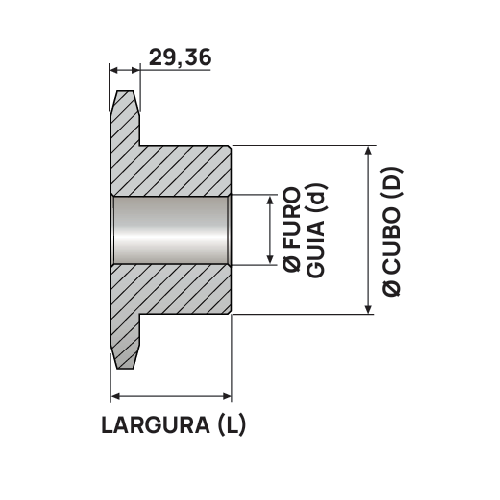 Engrenagem Simples ASA 160 14Z