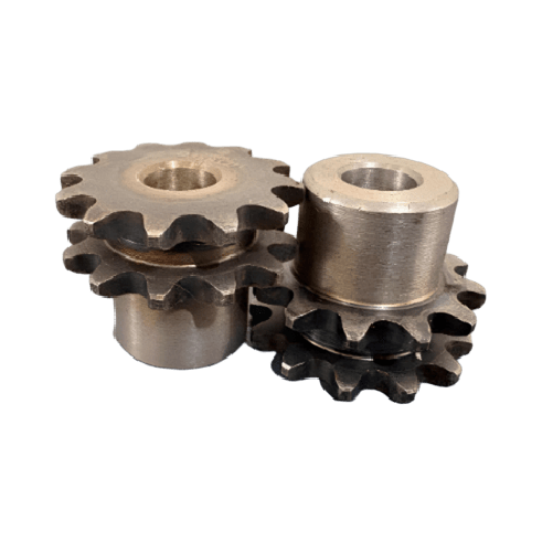 ENGRENAGEM DUPLA ASA 35 12 DENTES C/ TRATAMENTO TÉRMICO