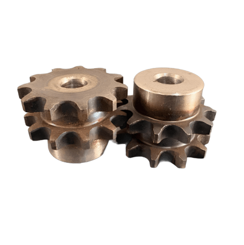 Engrenagem Dupla DIN 08B 10Z C/Tratamento térmico nos Dentes