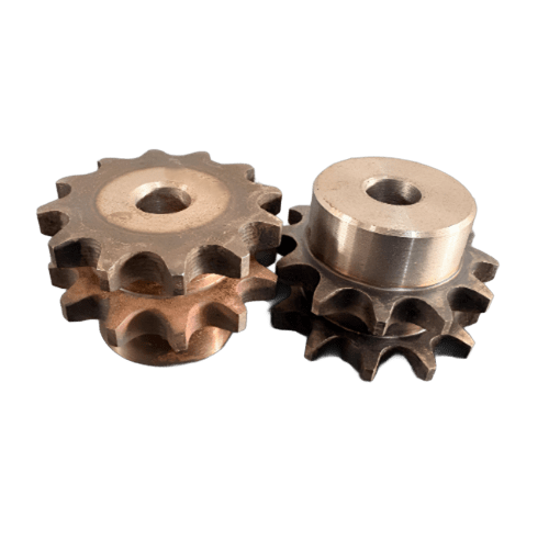 Engrenagem Dupla DIN 08B 12Z C/Tratamento Térmico nos Dentes