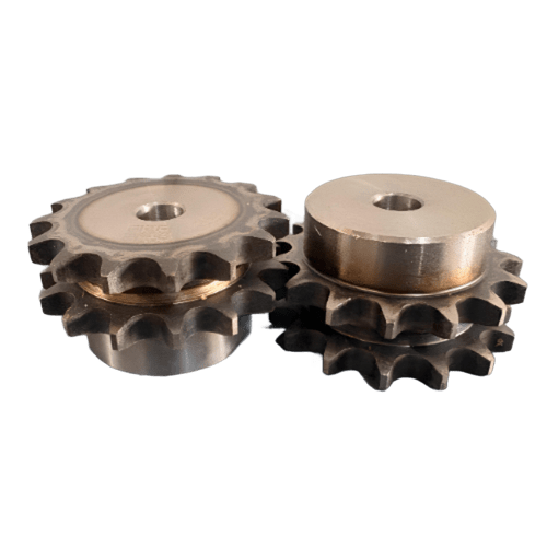 Engrenagem Dupla DIN 08B 15Z C/Tratamento Térmico nos Dentes