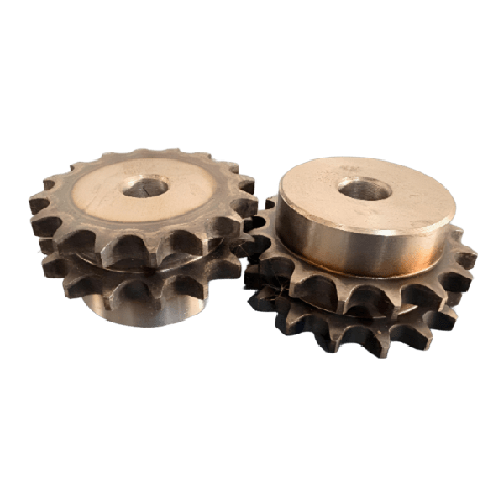 Engrenagem Dupla DIN 08 16Z C/Tratamento térmico nos Dentes