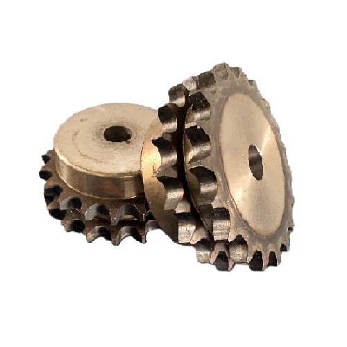 Engrenagem Dupla DIN 08B 18Z C/Tratamento Térmico nos Dentes