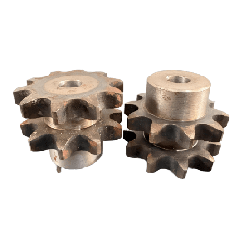 Engrenagem Dupla ASA 60 10Z C/Tratamento Térmico nos Dentes