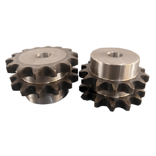 Engrenagem Dupla ASA 60 14Z C/Tratamento Térmico nos Dentes