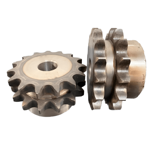 Engrenagem Dupla ASA 60 15Z C/Tratamento Térmico nos Dentes