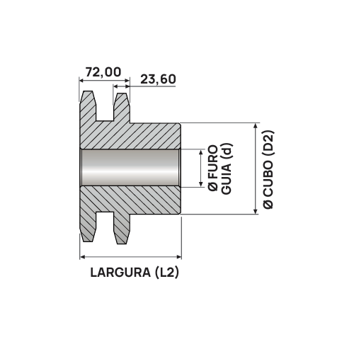 Engrenagem Dupla DIN 24 09Z