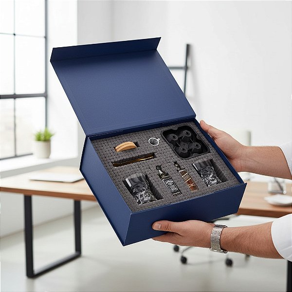 Kit Whisky - 02 Copos Diamond + Acessórios