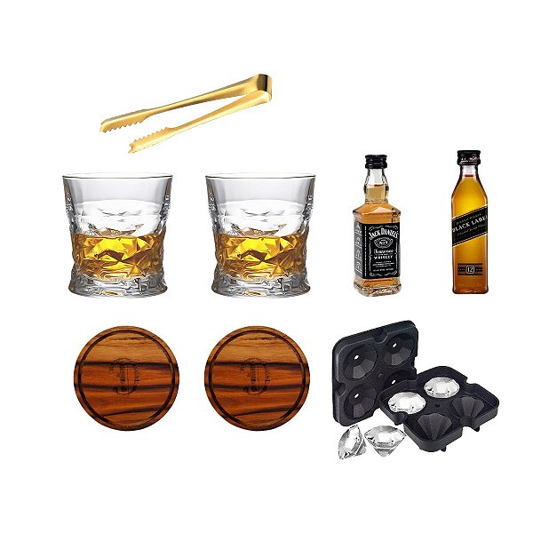 Kit Whisky - Copos Diamond