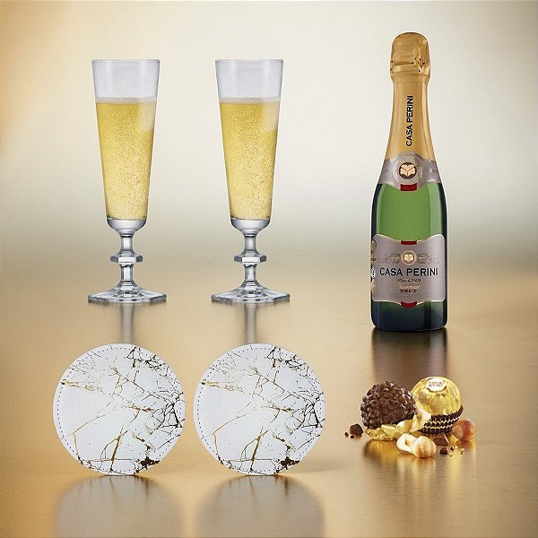 Kit Espumante - 02 Taças Elegance