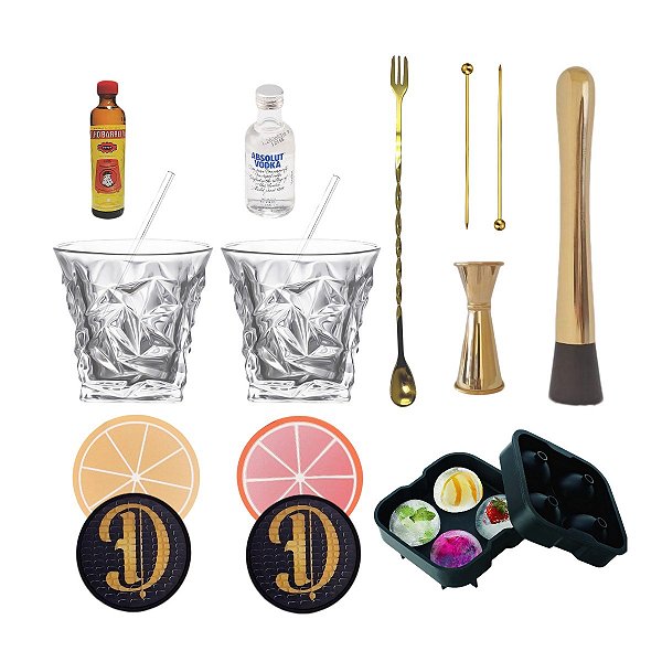 Kit Drinks - Copos Rei da Caipirinha