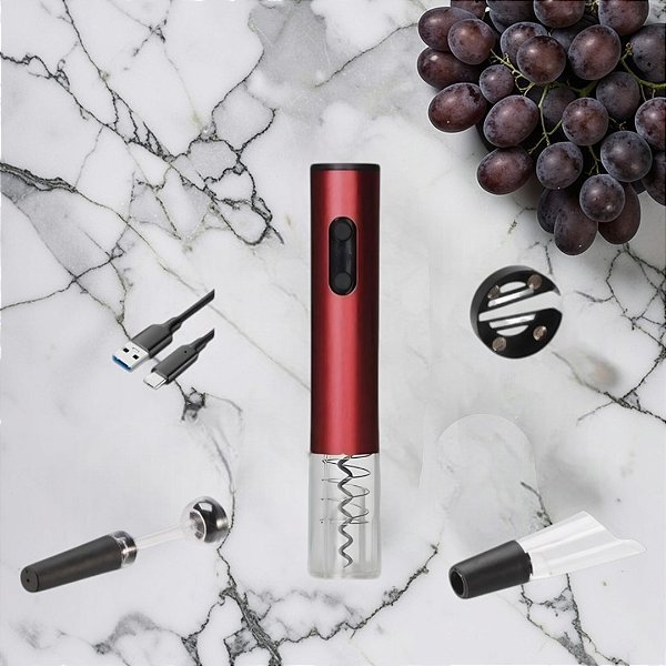 Kit Abridor de Vinho Vermelho
