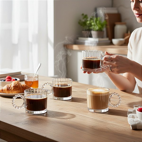 Xícara Cafezinho 100 ml - 04 unid.