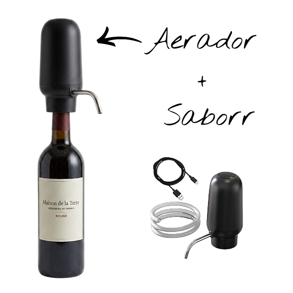 Aerador de Vinho Elétrico