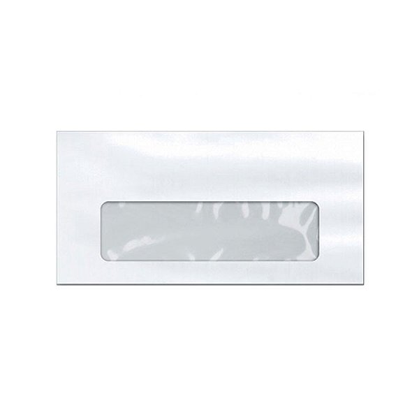 Envelope Branco Comercial com Janela 114x229 Scrity PCT C/50 UN