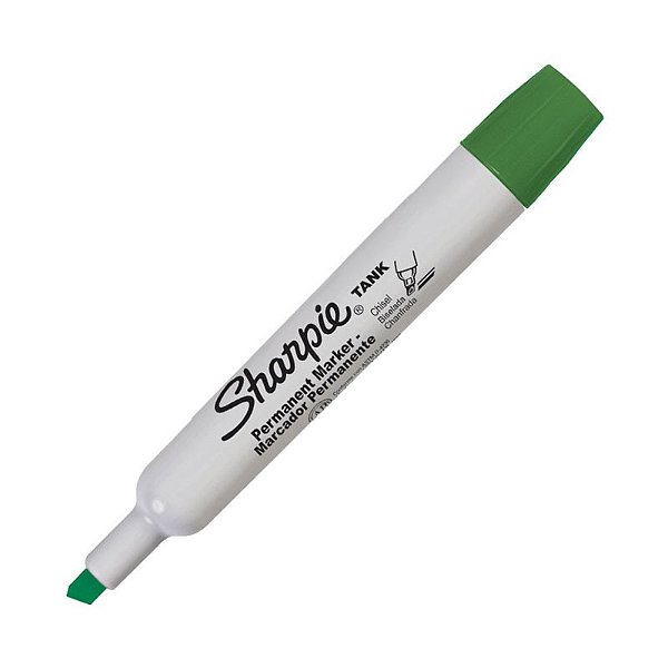 Pincel Permanente/Atomico Sharpie Tank Verde