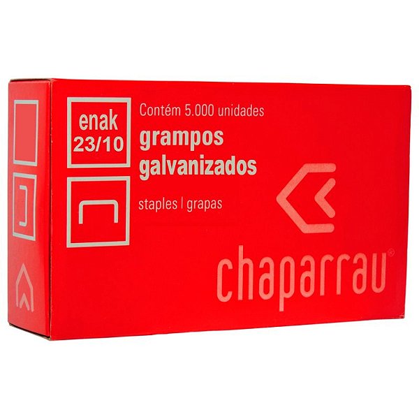 Grampo Galvanizado 23/10 Enak Chaparrau CX C/5000 UN