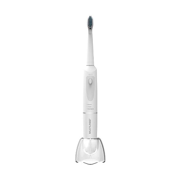 Escova Dental Elétrica Vibratória Health PRO Branca Multilaser - HC102