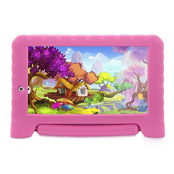 Tablet Multilaser Kid Pad Plus Rosa 1GB Android 7.0 Wifi Memória 8GB Quad Core Multilaser - NB279