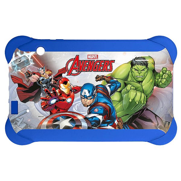 Case Para Tablet 7 Polegadas Disney Vingadores Azul Multilaser - PR938