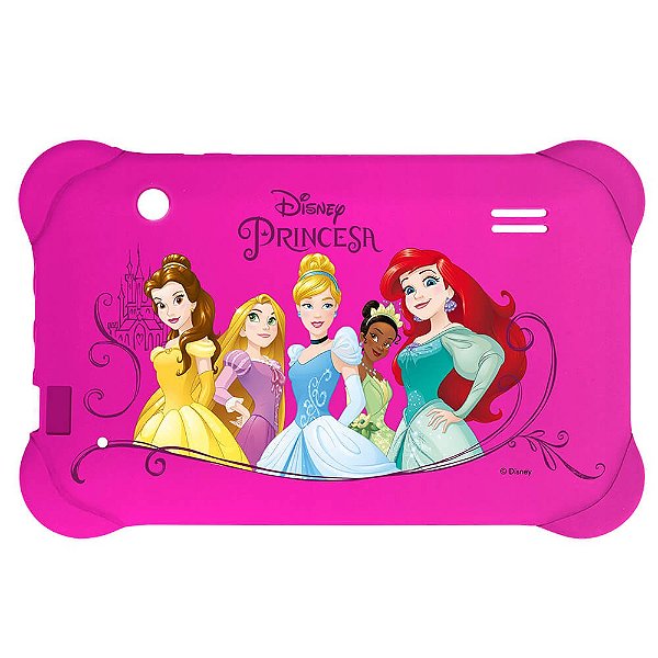 Case Para Tablet 7 Polegadas Disney Princesas Rosa Multilaser - PR939
