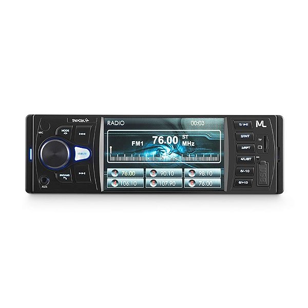Radio Automotivo Rock 4 MP5 Player Entrada USB E Bluetooth - P3325 - Multilaser