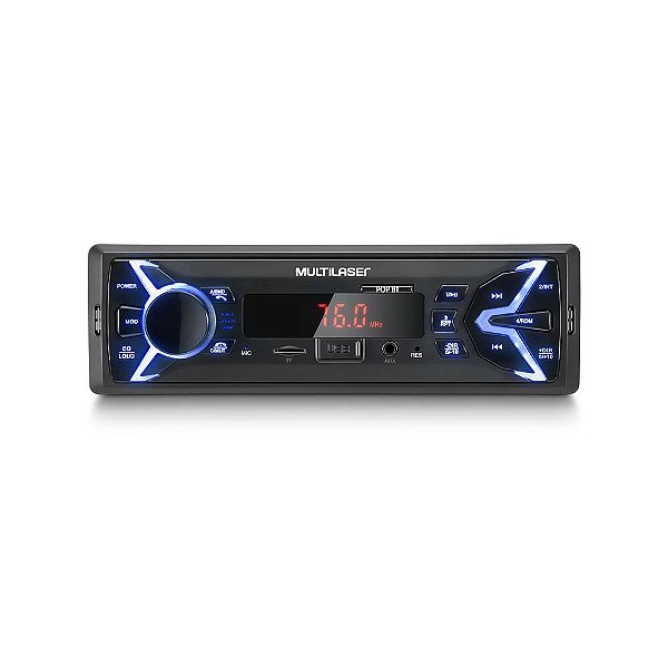 Radio Automotivo com Bluetooth USB e SD 4X25W - P3336 - Multilaser