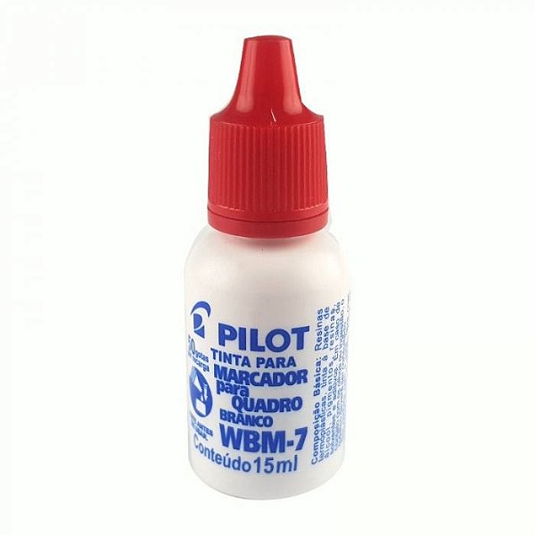 Tinta Reabastecedor para Quadro Branco WBM-7 Pilot Vermelho