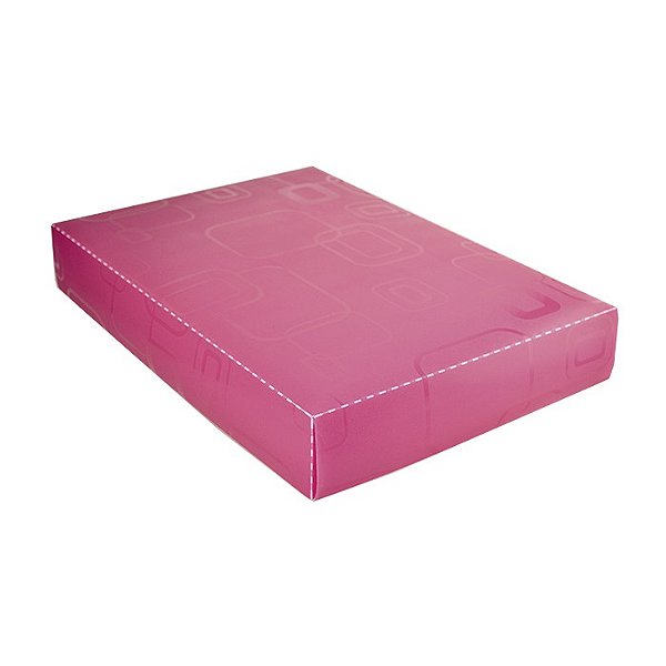 Caixa Organizadora Dello Padrão Camisa Rosa 2174-Q