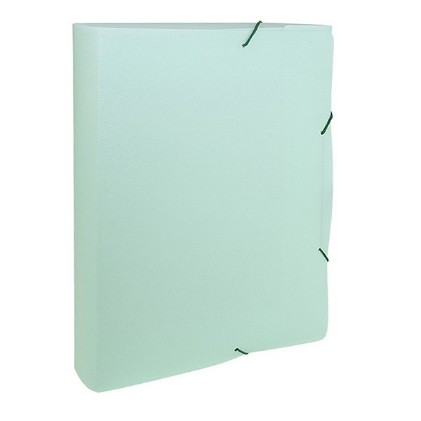 Pasta Aba Elástico Ofício Dello Lombo 4cm Linho Serena Verde Pastel C/50 PCS 0249-VP