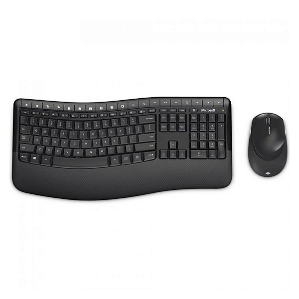Teclado e Mouse sem Fio Comfort USB Preto Microsoft - PP400005