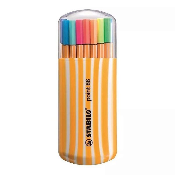 Canetas Hidrográficas Estojo com 20 Cores Stabilo Point 88 53.3100