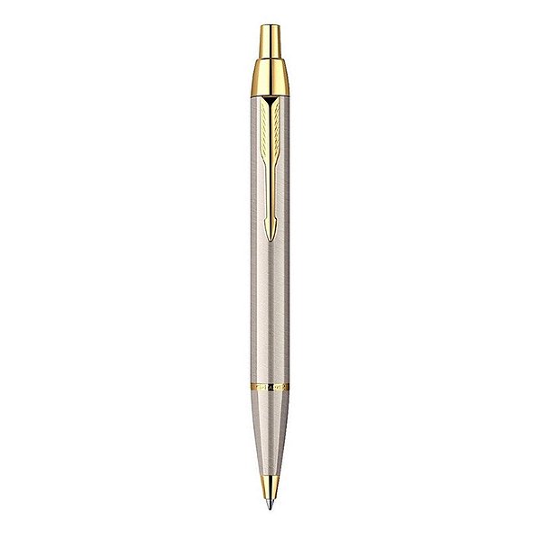 Caneta Esferográfica Parker IM Aço Inox GT G88212