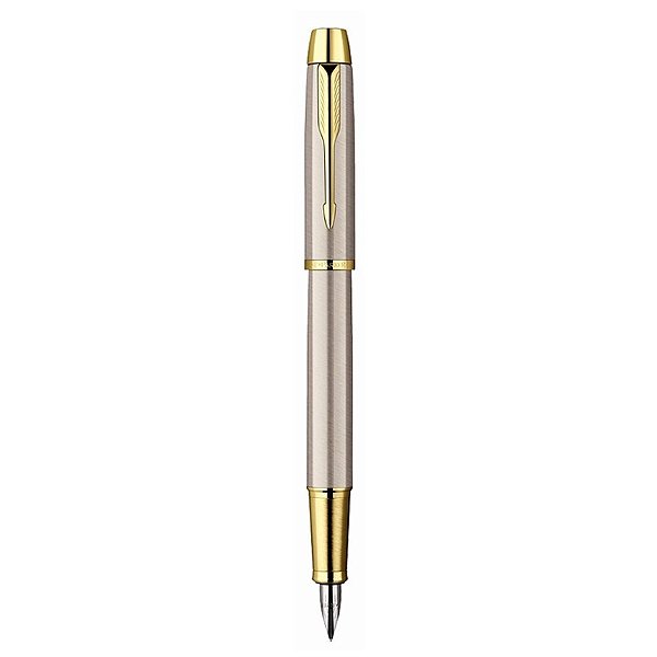 Caneta Tinteiro Parker IM Aço Inox GT S0856320