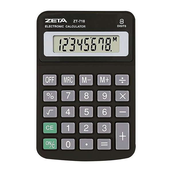 Calculadora De Mesa 8 Dígitos Zeta ZT718