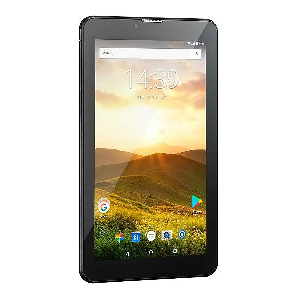 Tablet Multilaser M7 4G Plus Quad Core 1GB RAM Câmera Tela 7" Memória 8GB  Preto - NB285