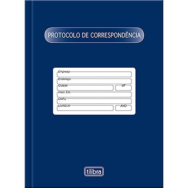 Livro Protocolo Correspondência 1/4 Tilibra com 104 Folhas