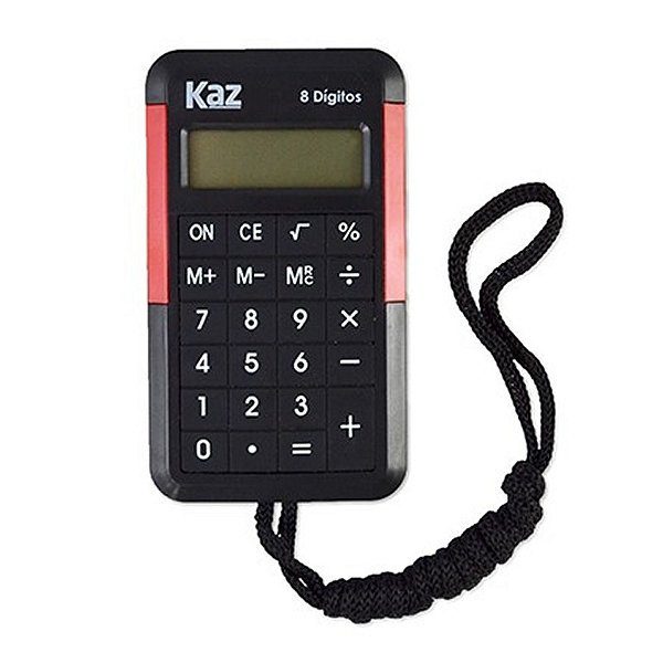 Calculadora Bolso Kaz Kz5004 Com Cordão
