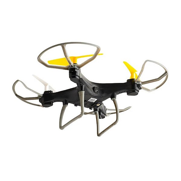 Drone Fun  com Controle Remoto  sem Câmera Alcance 50 metros Azul/Preto - Multilaser - ES253