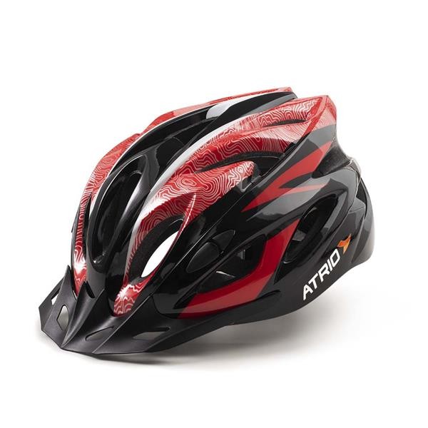 Capacete para Ciclismo MTB Inmound 2.0 Tamanho M com Viseira Removível Vermelho - Atrio - BI176