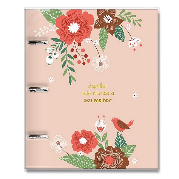 Caderno Argolado Jardim Fina Ideia 4750