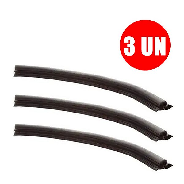 Refil Borracha Rodo Aluminio 60cm C/3 Unidades