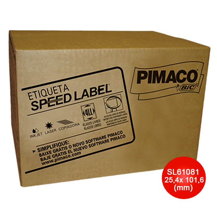 Etiqueta Pimaco Laser Carta Speed Label 61081