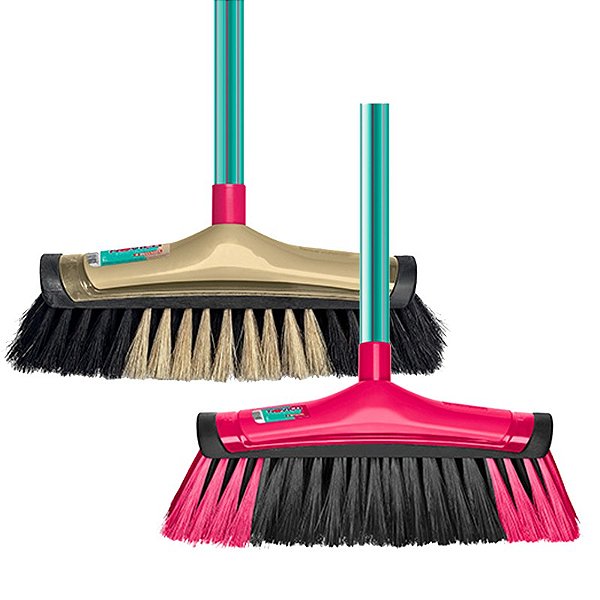 Kit Vassoura Noviça com 2 Modelos - 01 Piso Delicado e 01 Varry 1000