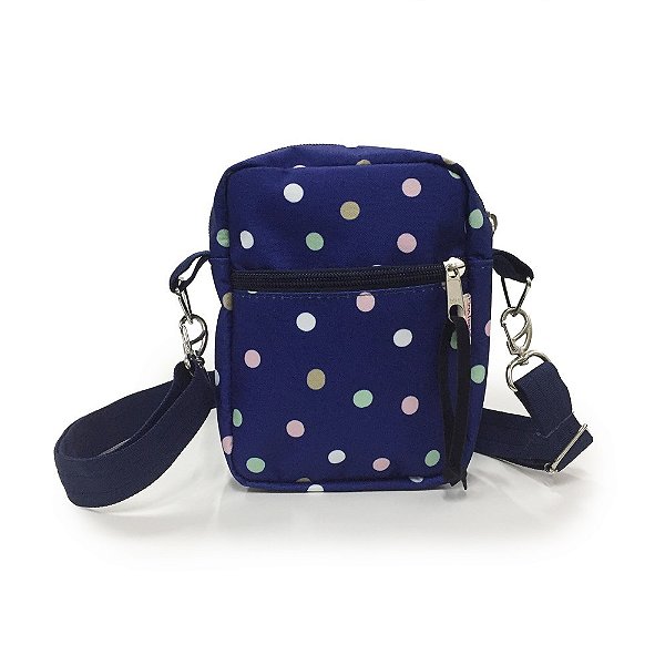 Shoulder Bag Poa Azul Bola Fina Ideia 5900