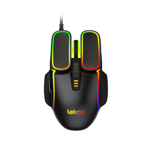 Mouse Gamer 7 Botões 7200 Dpi Onor Mob 1618a Letron 74309